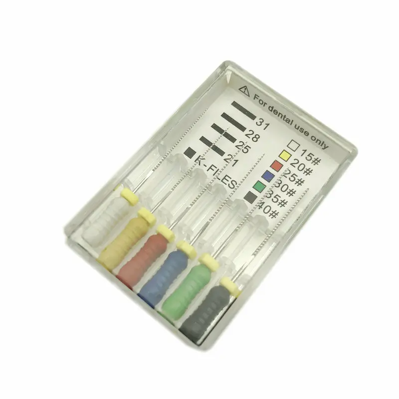 Эндодонтический корневой канал K Файлы (Ручное использование) стоматологический
