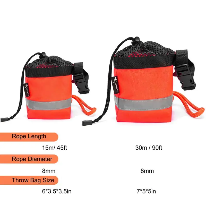 

15/30m Reflective Water Floating Life Line Rescue Throw Rope Bag Sports Kayaking Boating Rafting Accessory 2021 new