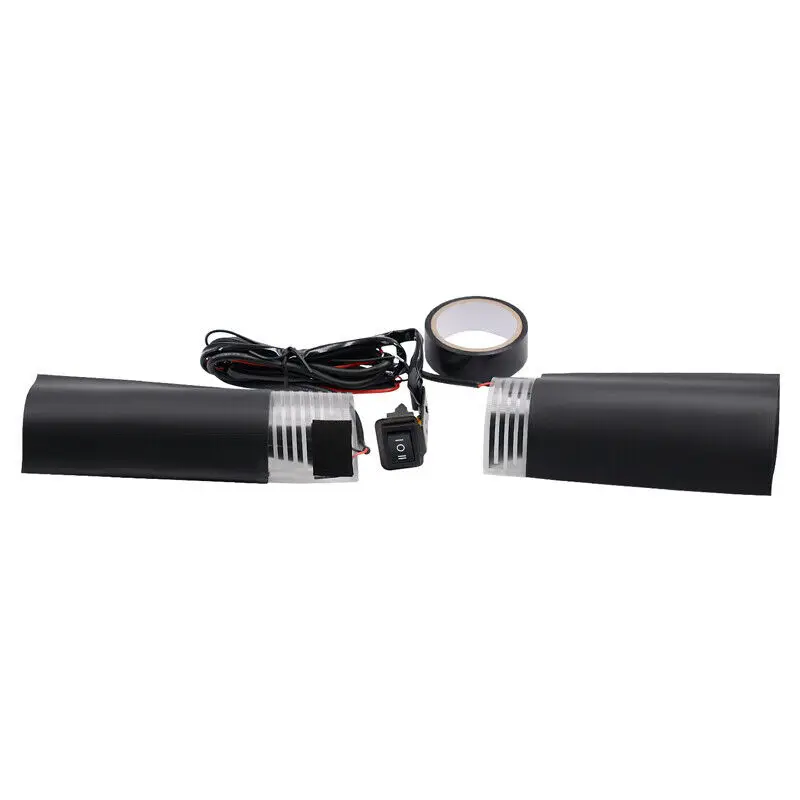 

Handlebar Heated Hand Grip Pad Heater Warm Shrinkable Sleeves L&R Black