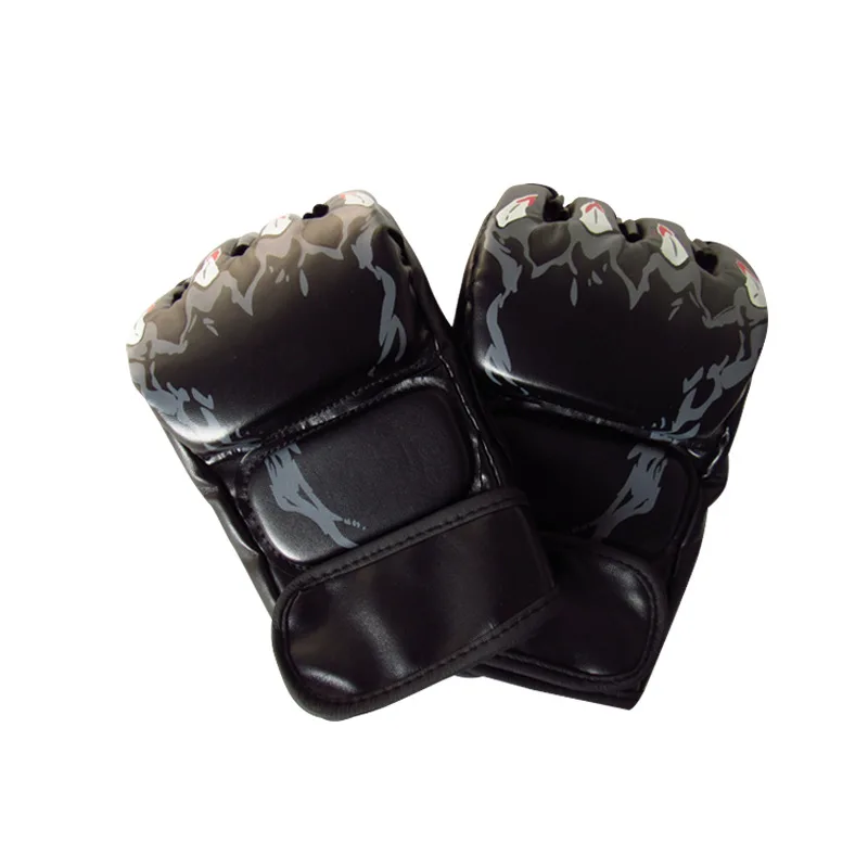 Боксерские перчатки с открытыми пальцами для ММА взрослых Муай Тай бокса