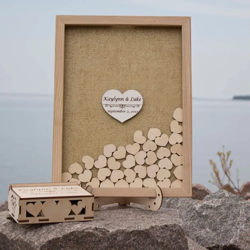 Персонализированная деревянная книга идея теневая коробка альтернатива висячая