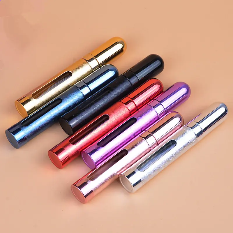 Насос 12 мл форма пули многоразовый анодированный алюминиевый стеклянный пустой