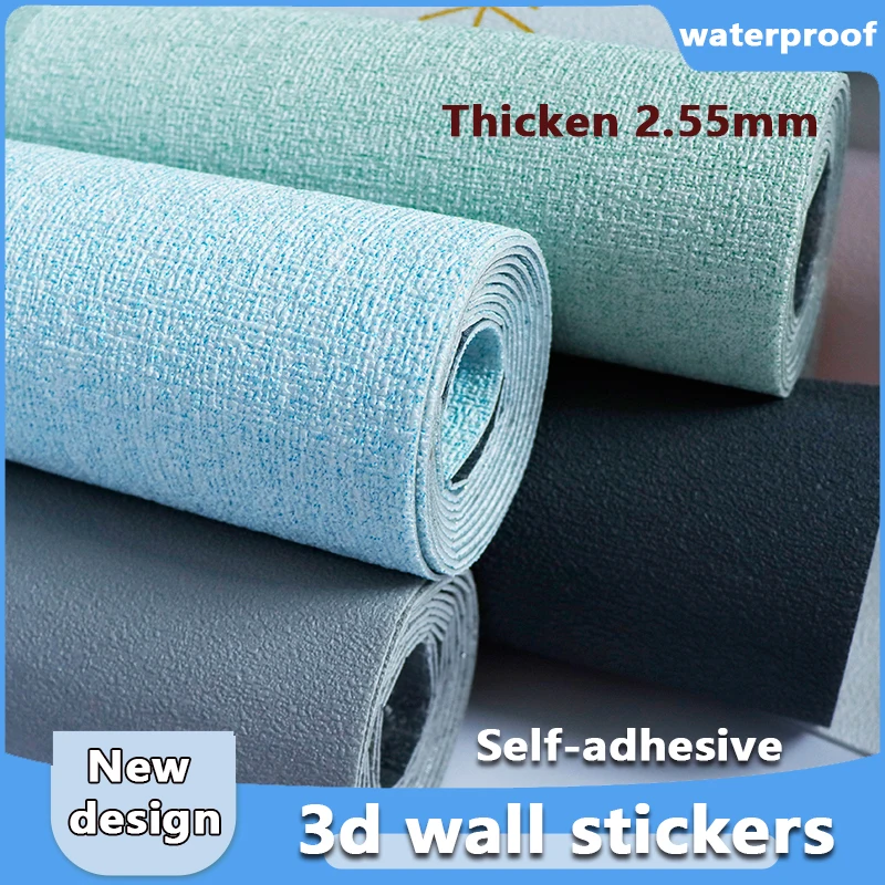 3d self adhesive foam wall sticker waterproof and anti collision decorative wall 3d wall sticker bedroom kitchen home decoration free global shipping