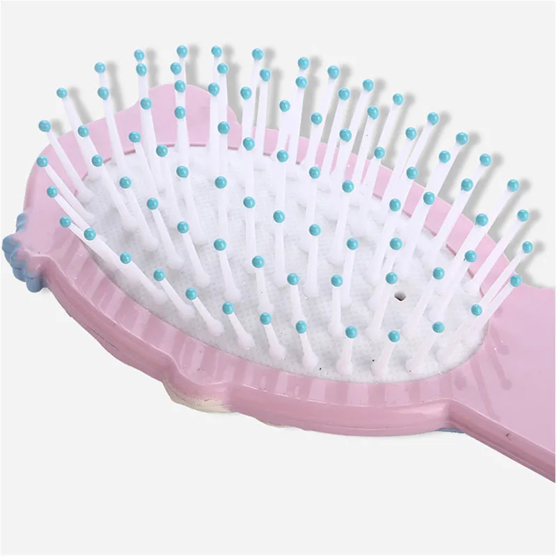 Дисней Принцесса замороженная щетка для волос brosse cheveux Kids нежная Антистатическая щетка кудрявый клубок Русалка щетина ручка Клубок Расческа