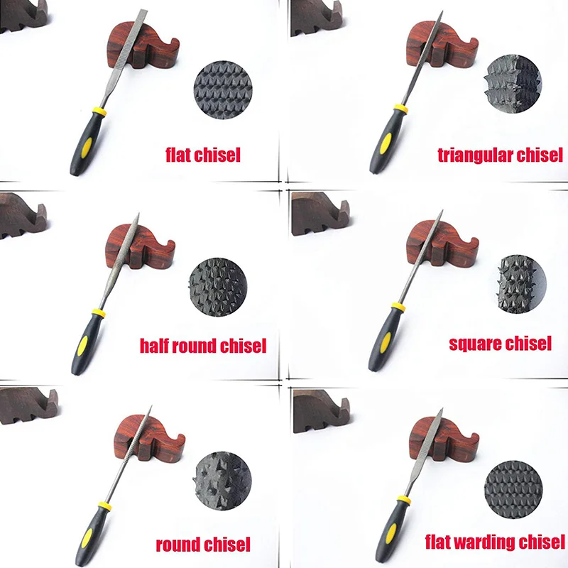 Набор мини-игл набор деревянных напильников с резиновой ручкой напильники для