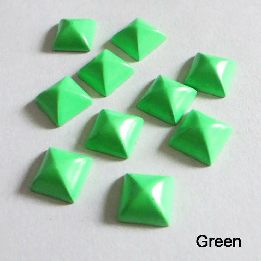 Смешанные цвета 100 шт 8 мм заклепки Пирамида и шпильки Панк DIY Металлические