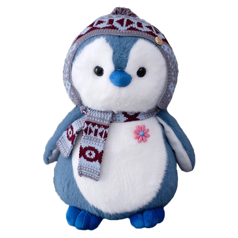 

20-47CM Cute Penguin Plush Toy Doll Wearing Hat and Scarf Cute Sea Animal Penguin Dolls Birthday Gifts for Kids