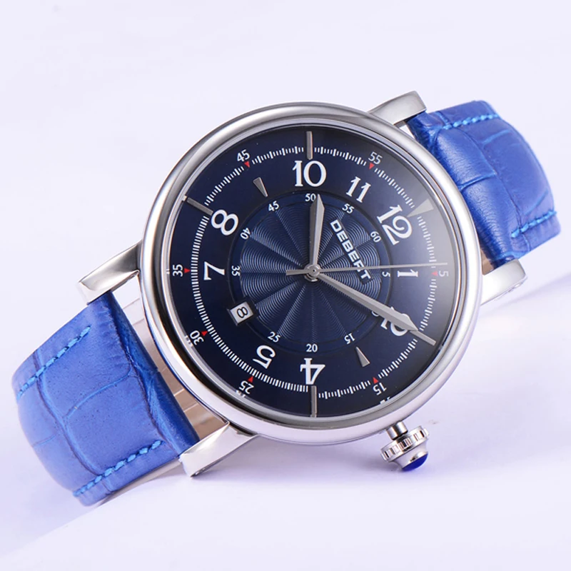 Мужские механические часы с кожаным ремешком 42 мм|Мужские часы| |