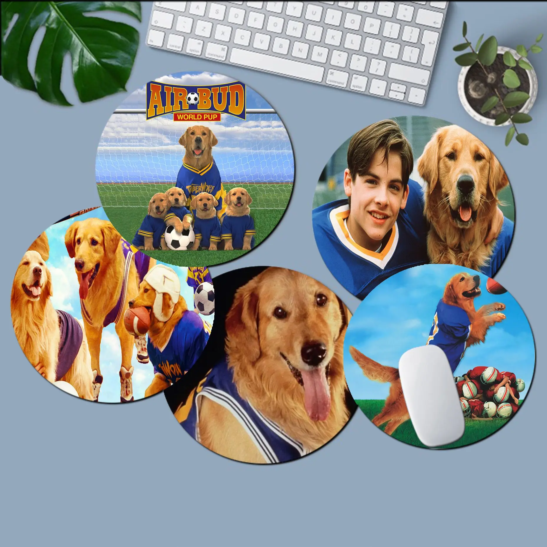 

Your Own Mats Disney Air Bud Unique Desktop Pad Game Lockedge Mousepad gaming Mousepad Rug For PC Laptop Notebook