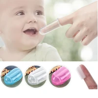 baby finger toothbrush with box dental care baby toothbrush silicone children finger brush clear children teeth clear massage
