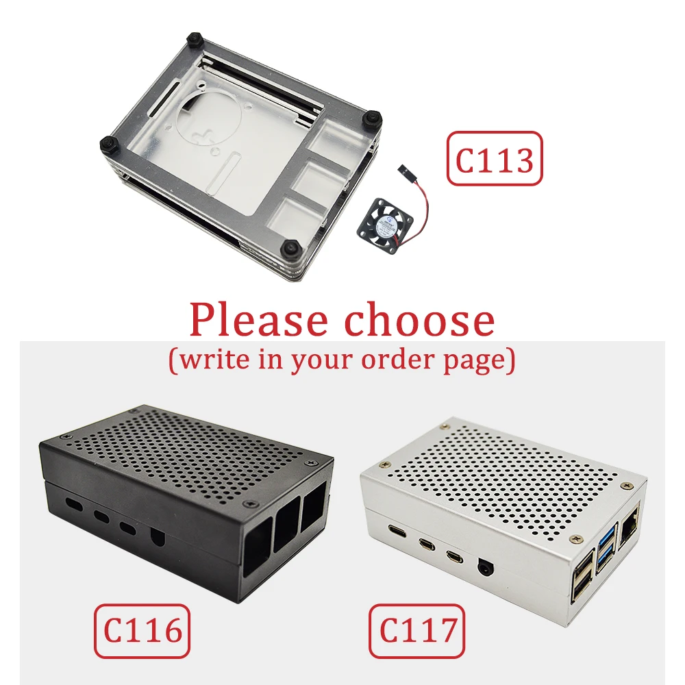 Raspberry Pi 4 B 2GB/4GB комплект 3 вида чехол + адаптер питания ЕС линия переключения 16GB / 32GB