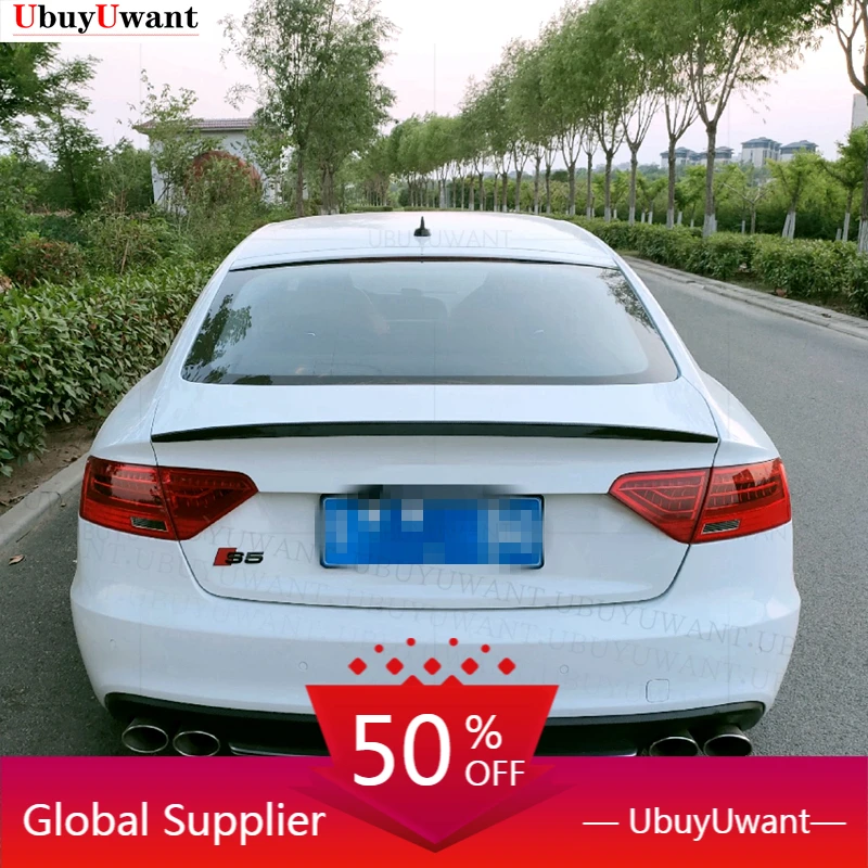 

Для Audi A5 2-дверный/4-дверный купе, оптовая продажа, Задняя Крышка багажника из АБС-пластика, автомобильный спойлер, крылья губы Ducktail 2008-2016