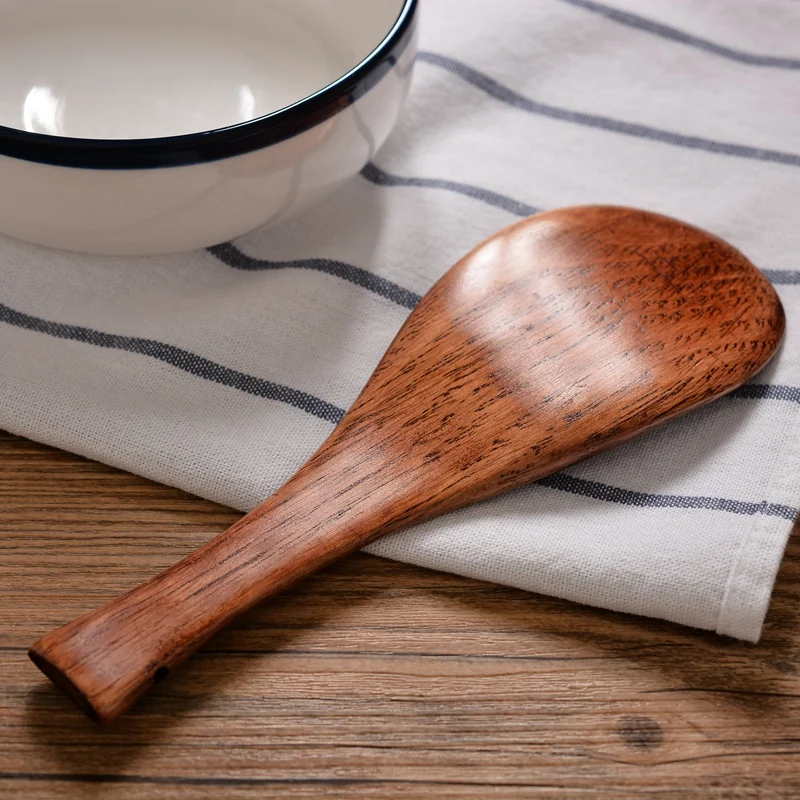 Искусственная деревянная ложка в японском стиле креативные милые рыбки кухонные