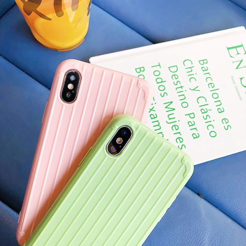 Модные Чемодан чехол для телефона для samsung Galaxy Note 10 Pro 9 S10e S10 S9 S8 плюс цвет костюм чехол ТПУ, конфетный чехол S10e 10 9 8