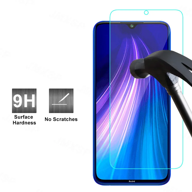 Tempered Glass For Xiaomi Redmi Note 8 8T Pro Protective Glass For Redmi 8 8A S2 Go K20 Camera Lens Film Screen Protector Cover