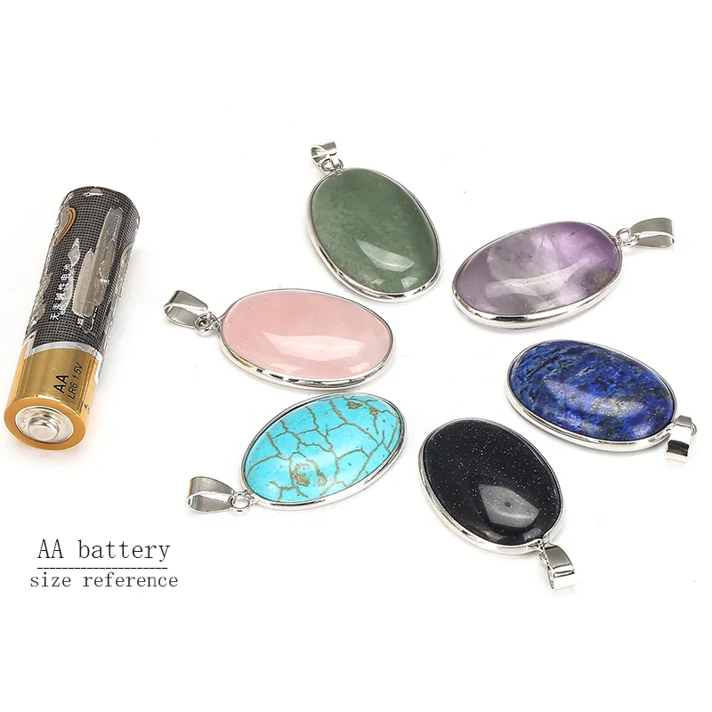 JD натуральный овальный камень Форма розовый кварц/авантюрин/бирюза/Агаты