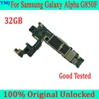 Материнская плата 32 ГБ для Samsung Galaxy Alpha G850F с системой OS, 100% оригинальная разблокированная материнская плата Samsung G850F + полные чипы