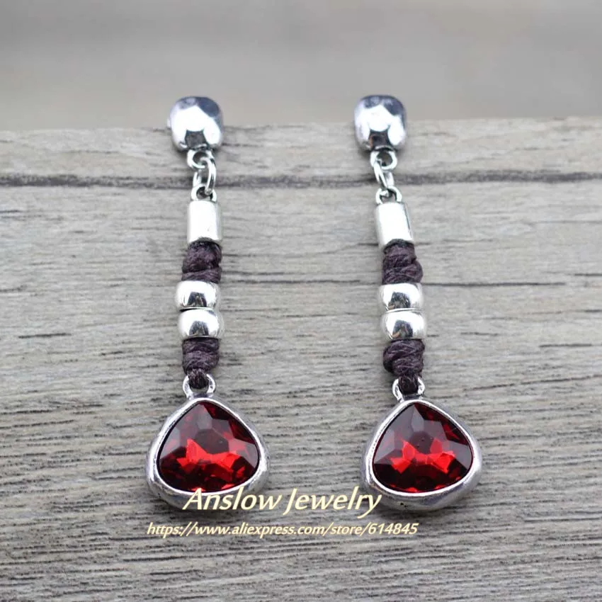 Женские серьги подвески в форме сердца Anslow модные ювелирные изделия стиле ретро