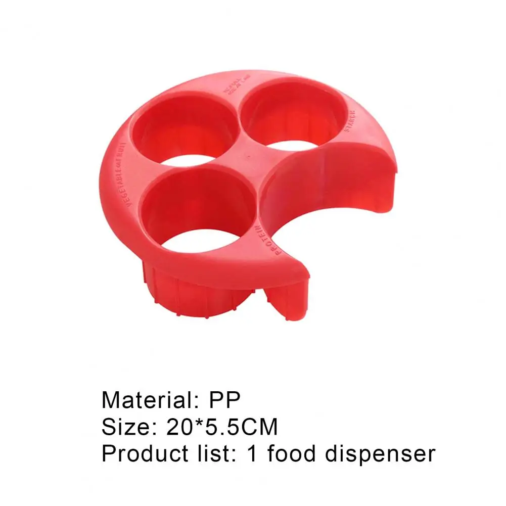 

HOT SALES!!! Meal Portion Control Plates Accurate Round Cavities PP Household Meal Measure for Home