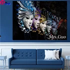 5d DIY фото на заказ Карнавальная маска красота Алмазная мозаика Стразы Алмазная вышивка картина полная дрель квадратный круглый декор