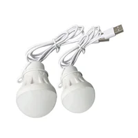 Светодиодный фонарь, переносная лампа для кемпинга, Миниатюрная лампа, 3 Вт, 5 В, светодиодсветильник лампа с питанием от USB для чтения, обучен...