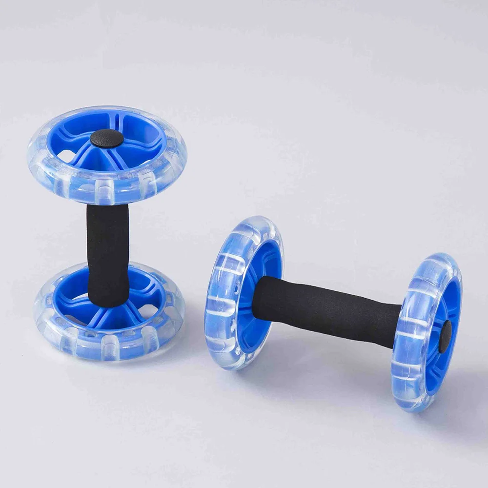 

Twin-Wheel Tummy Strengthening Fitness Tummy Shaping Wheel for Man Woman (Yellow)