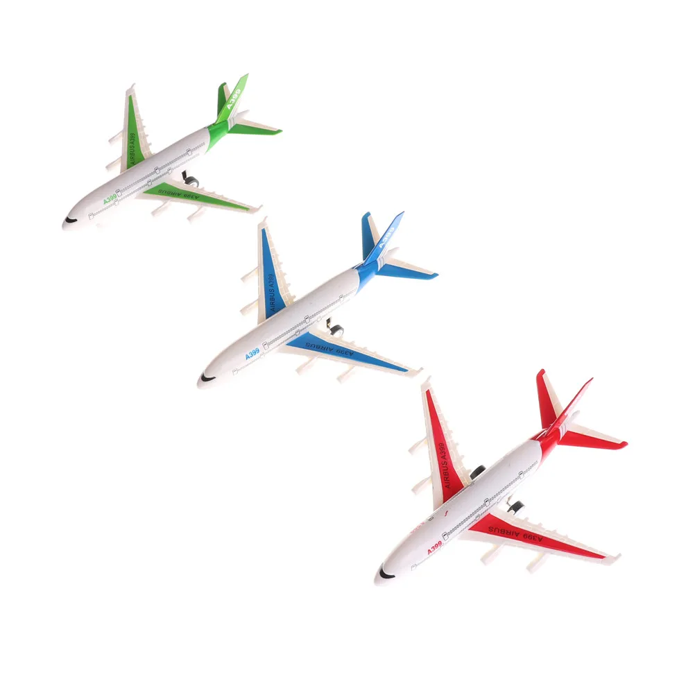 

1pc Air Bus Model Kids Children Fashing Airliner Passenger Plane Toy Passenger Model