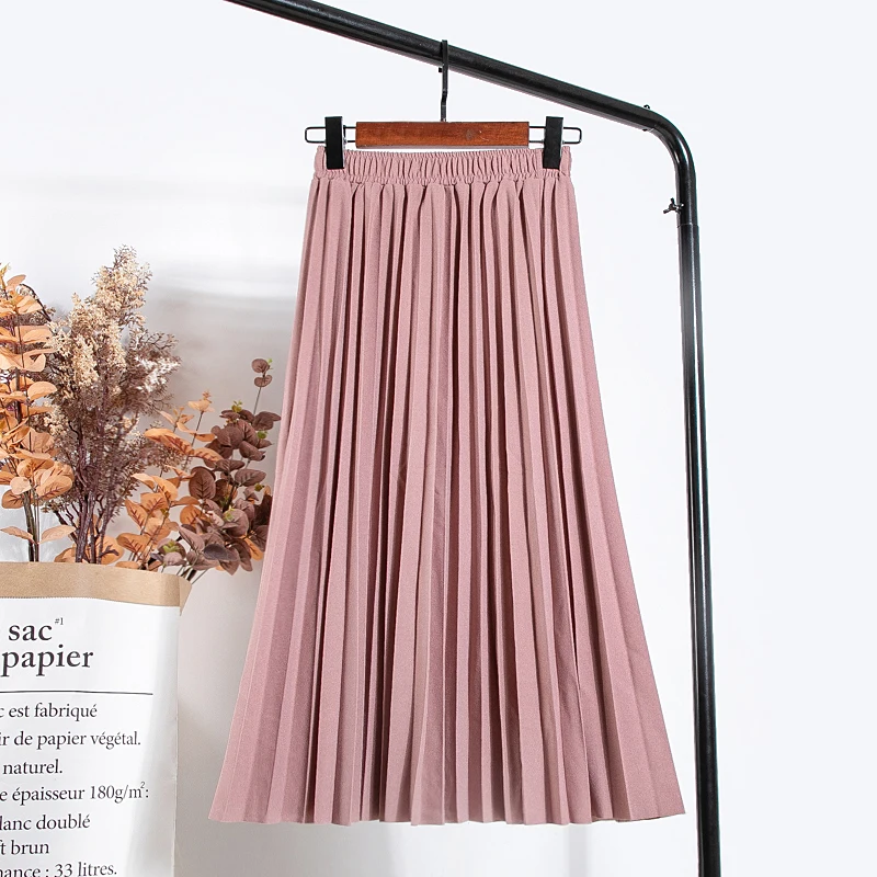 

Falda Retro plisada de cintura alta para mujer, ropa de calle de lujo