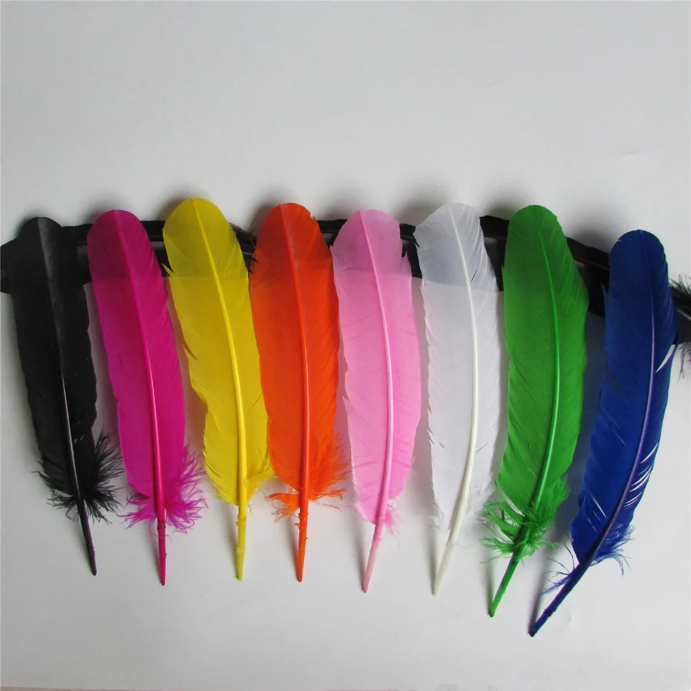 

natural dyed multicoloured select Turkey feather 50 root sell DIY handwork Christmas tree decorated feather 28-33cm / 11-13inch