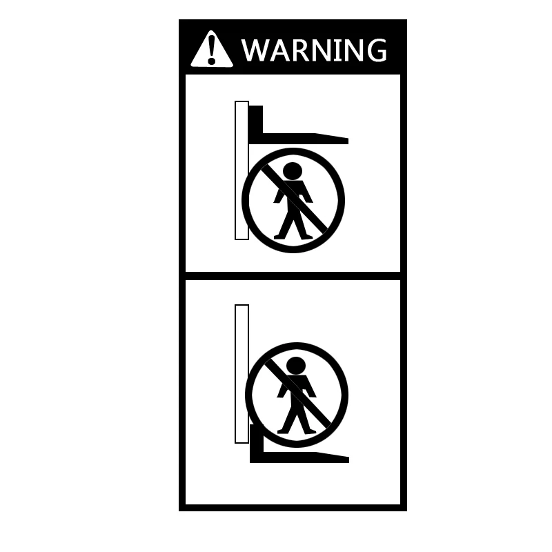 

Warning stickers remind decals suitable for plant equipment paste