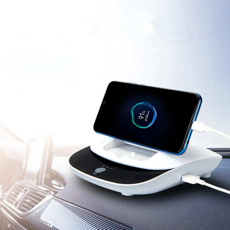 

Solar Powered Car Negative Ion Diffuser Air Purifier Vehicle Phone Holder