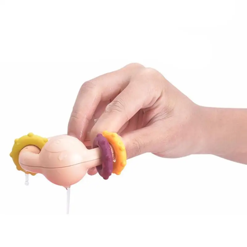 

8pcs Toys Baby Rattles Newborn Baby Rattles Teether Toy Teeth Biting Babies Toddler Bed Bell Silicone Handbell Jingle Cartoon