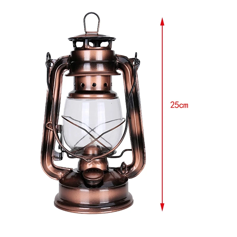 25 см железные античные бронзовые масляные фонари (крышка) ностальгические