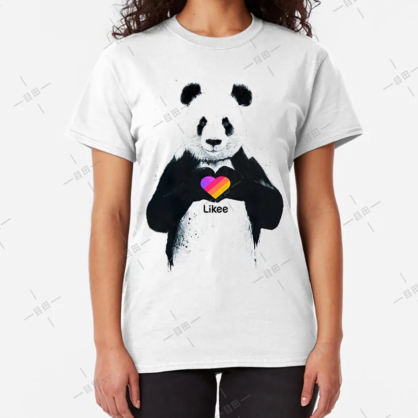 

Ликээ приложение футболка ликээ сердце рубашка с расцветкой «панда» 2020 крутая футболка забавная футболка радужные футболки Бестселлер лик...