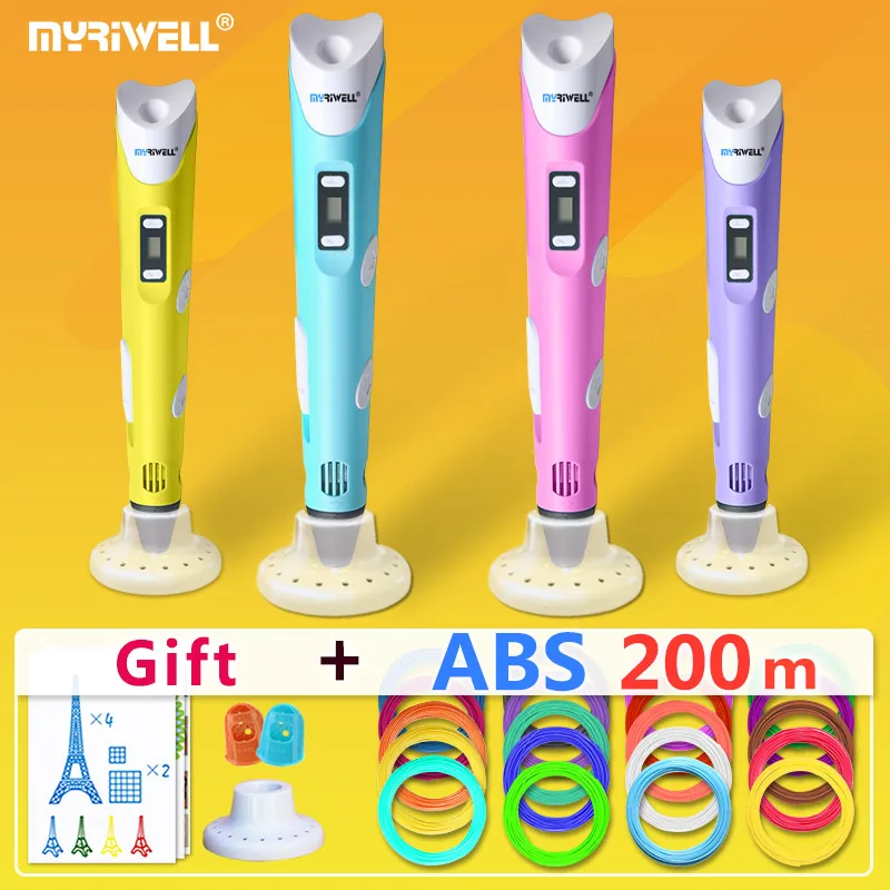 Myriwell 3d Ручка ручки 1 75 мм ABS/PLA нити модель волшебная ручка новогодний подарок