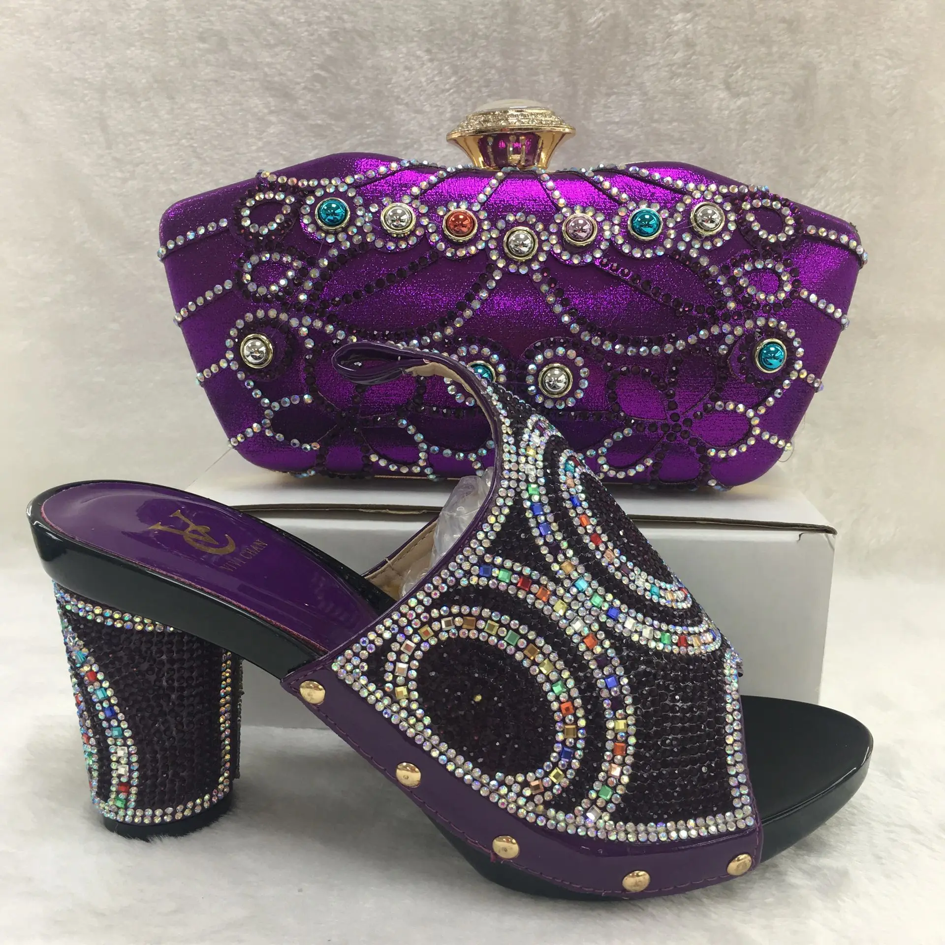 Новое поступление Комплект из туфель и сумочки Итальянский комплект женских в