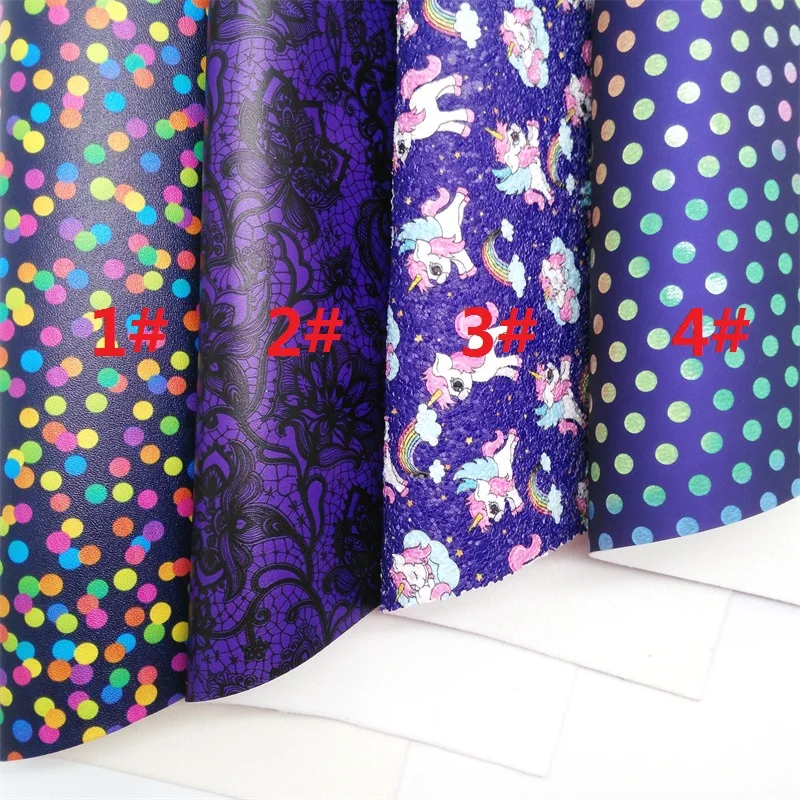 Фиолетовая Кожаная ткань листы из синтетической кожи со змеиным узором для банта