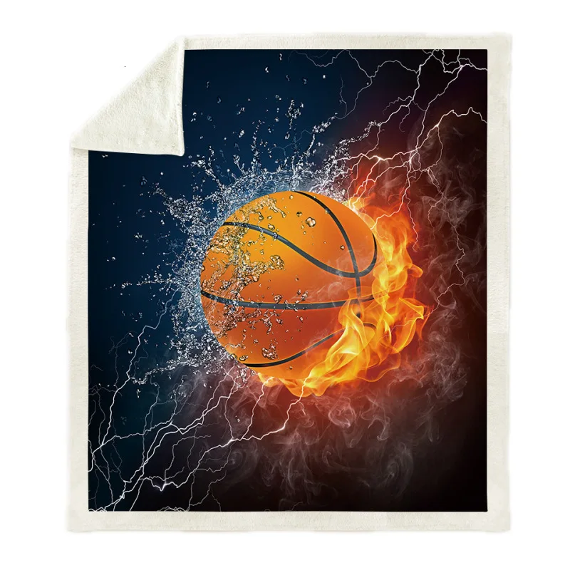 Dropshipping Sofa Cushion Yoga Mat Blanket Air Thick Double-layer Plush 3d Digital Printed Basketball Series | Дом и сад