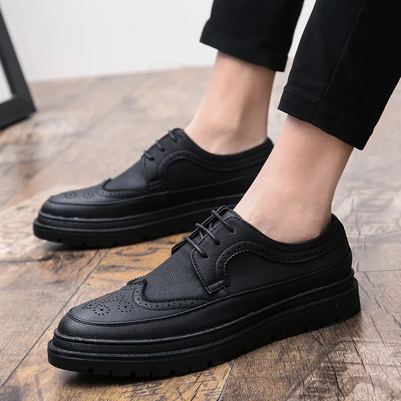 

Туфли мужские повседневные, дышащие мокасины, модная обувь для мужчин, черные, весна-лето