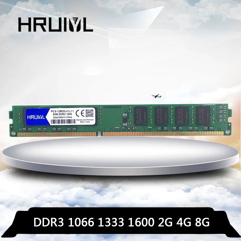 Оперативная память HRUIYL DDR3, 4 ГБ, 8 ГБ, 2 Гб, 1066 МГц, 1333 МГц, 1600 МГц, память для настольного ПК с разъемами DIMM, 4G, 8G, 240 pin, с разъемами, с функцией «Memoria DIMM», для настольного ПК, 4G, 8G
