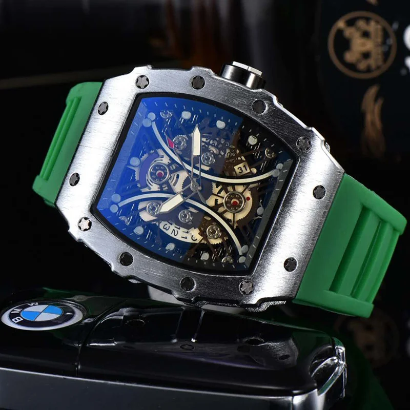 

Best selling Richard hollow barrel quartz watch men's watch women's watch Genuine