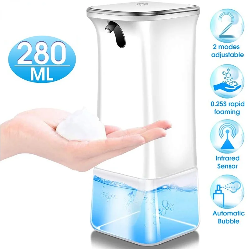 

Touchless Automatic Induction Hand Washer Sensor Liquid Foam Soap Dispenser Hand Washing Machine Kitchen Hotel Hospital