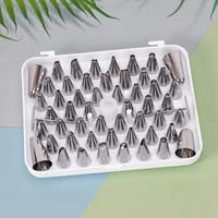 52pcs stainless steel cream piping nozzles set baking pastry tools metal diy dessert cake decoration kithcen accessories