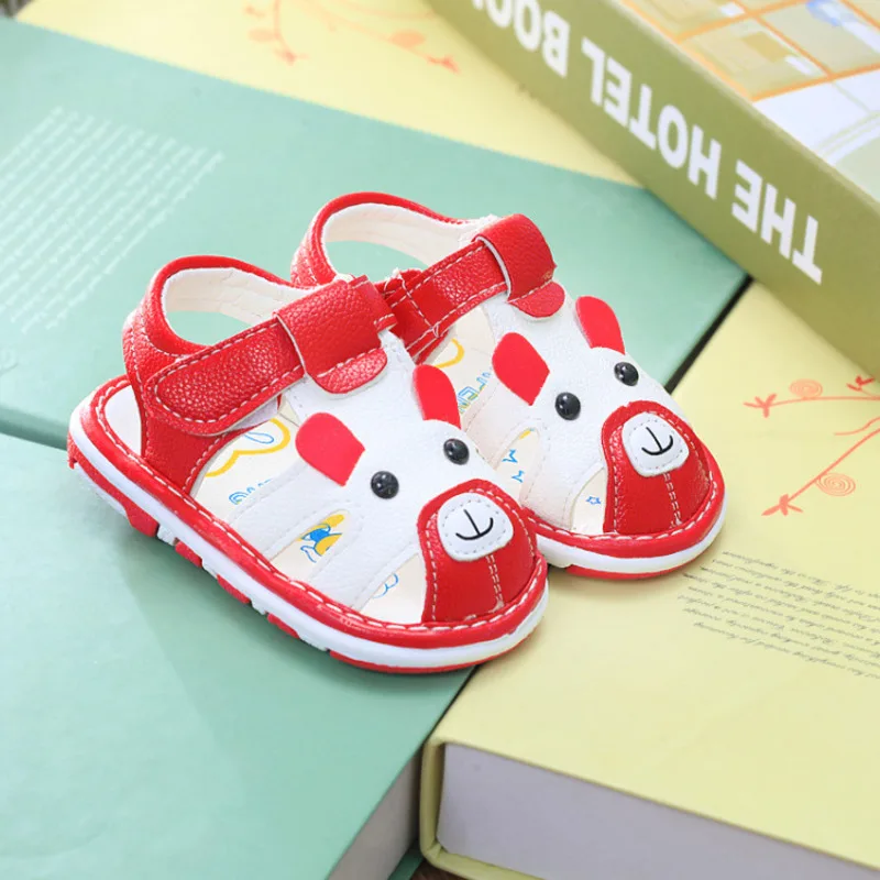 Double Star Baby Girl Shoes Casual Leather Flat Toddler Infant Sandals Comfortable Non-slip Kids Beach Breathable | Детская одежда и