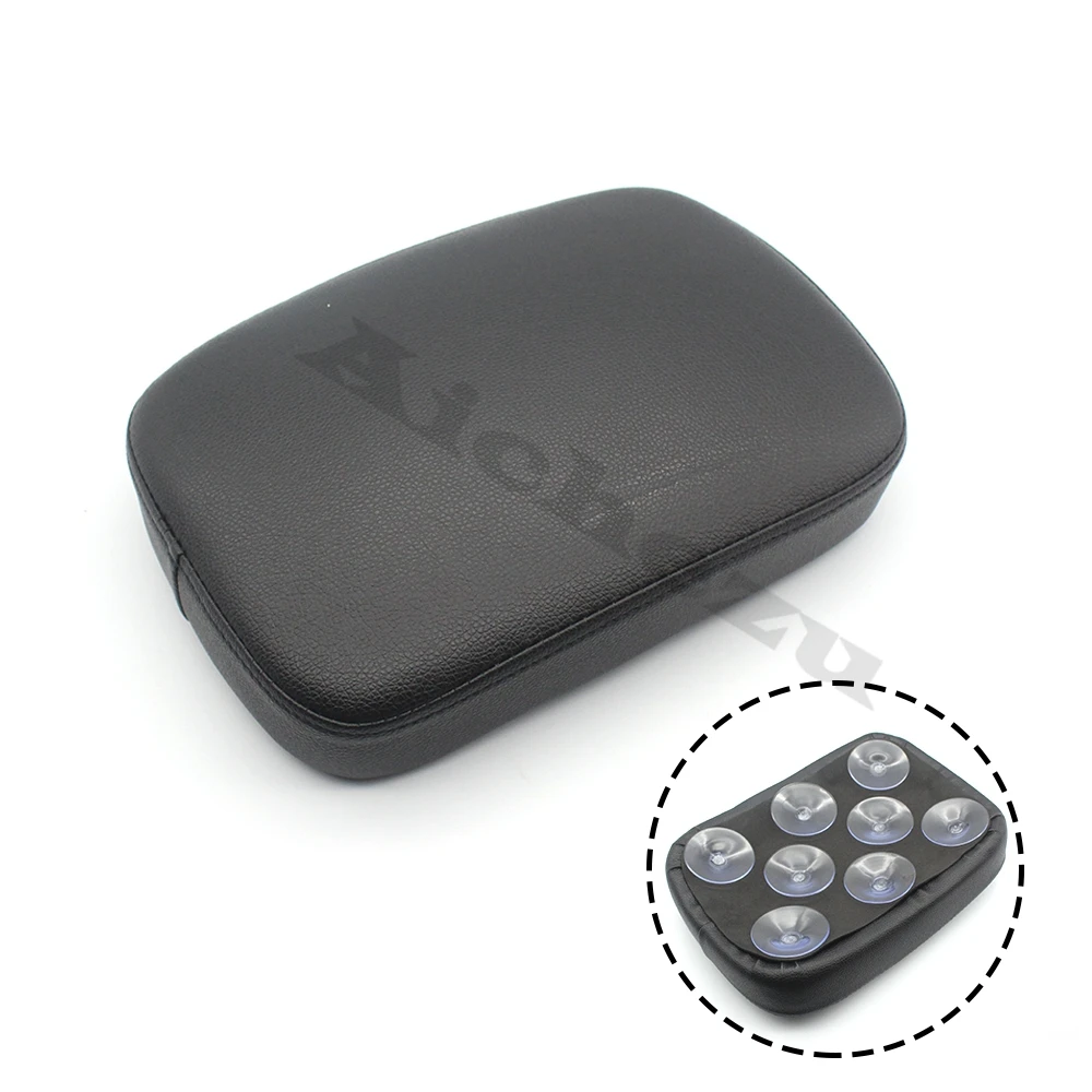 Black 8 suction cup ACZ Motorcycle Multi Pattern Suction Cup Rear Pillion Passenger Pad Seat for Harley Davidson Bobber Chopper - Цвет: Black 8 suction cup