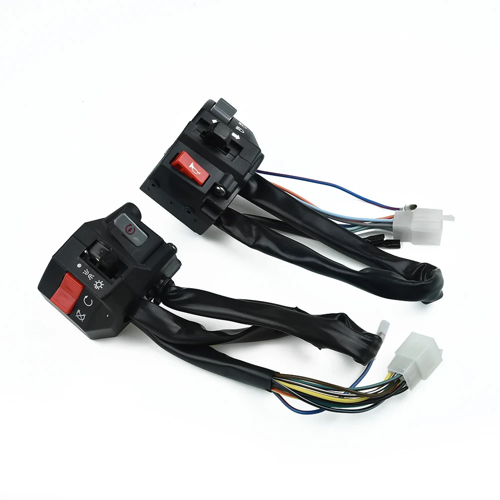 ABS Handlebar Switch Replacement Motorcycle 7/8\" Turn Signal Electrical