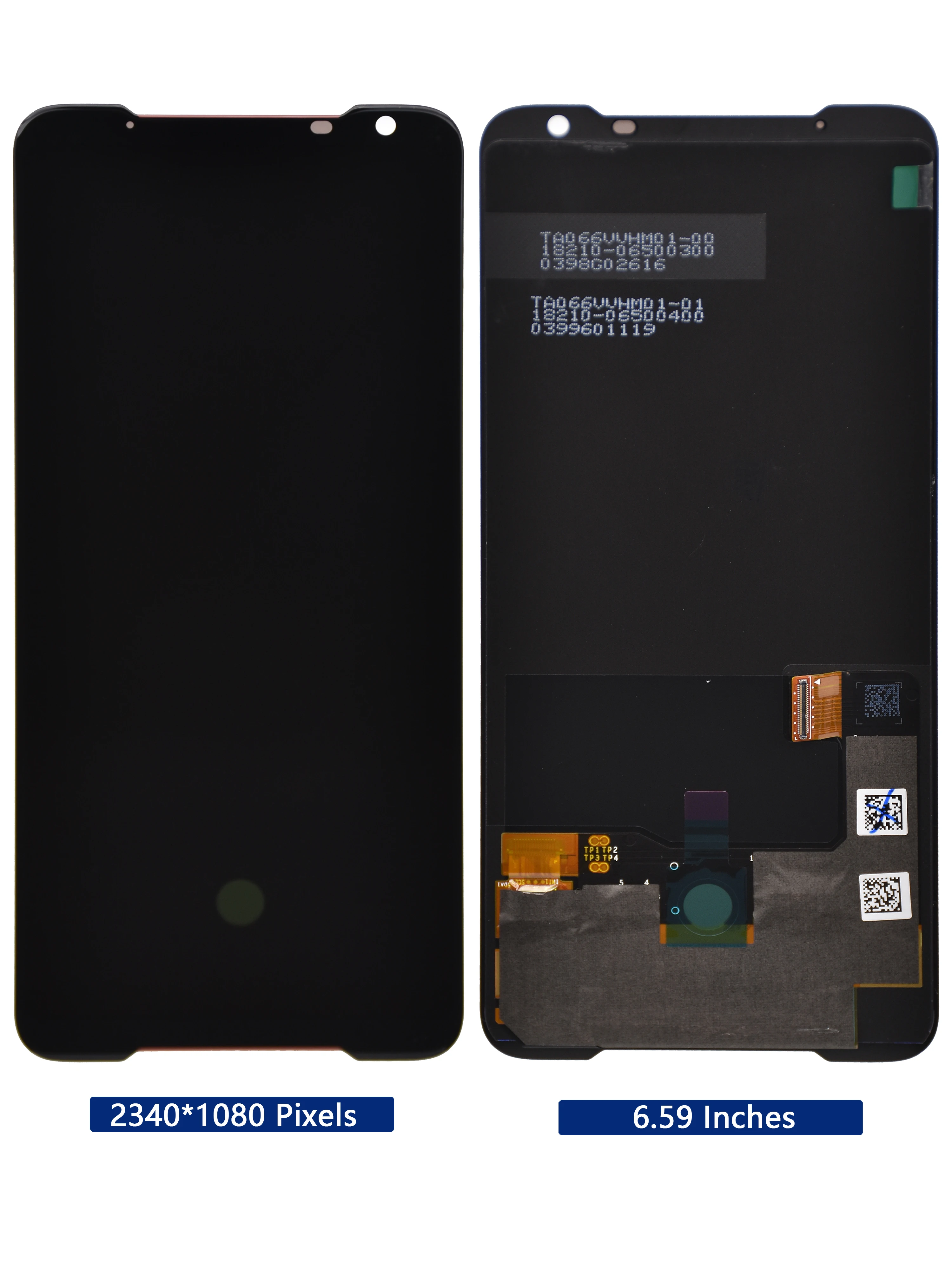 original new for asus rog phone 2 phone2 zs660kl amoled lcd display screentouch panel digitizer assembly repairs with frame free global shipping