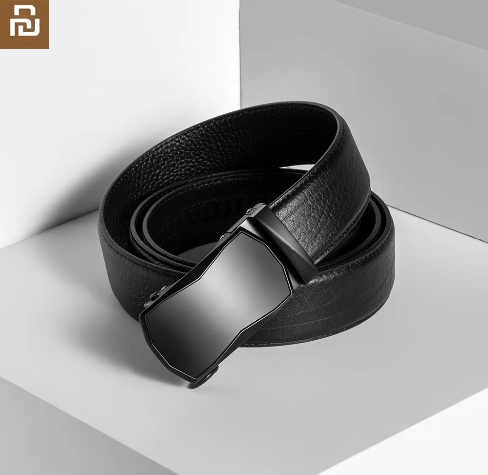 Ремень Youpin VLLICON мужской кожаный деловой Повседневный Пояс из воловьей кожи с
