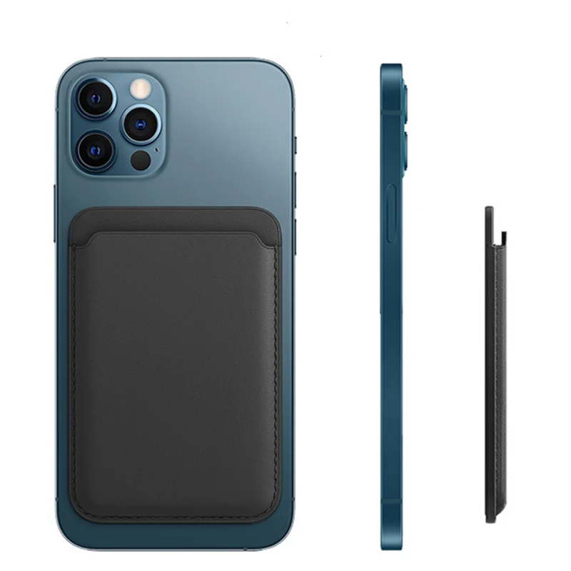 

Funda de cuero con tarjetero para iPhone 12 Pro Max, funda magnética pequeña para teléfono iPhone 12