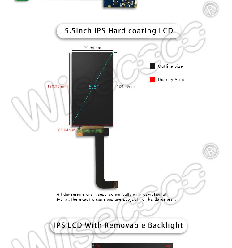 5,5 дюймов LS055R1SX03 2K lcd 1440(RGB)* 2560 дисплей с HDMI к MIPI плата контроллера для 3d принтера детали проектора